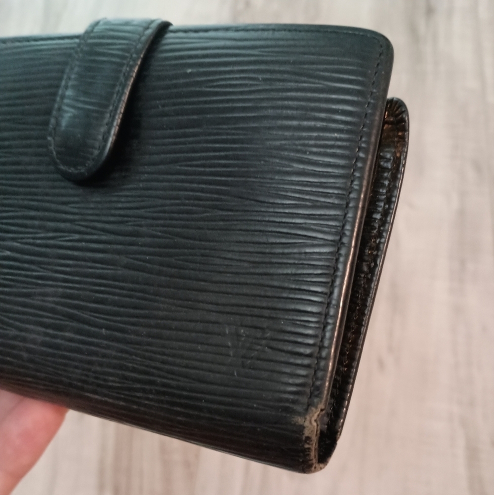 Louis Vuitton LV Epi Porte-Monnaie Viennois Bifold Wallet Noir Men - Picture 3 of 16